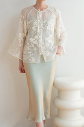 Joyous Garden Embroidery Silk Jacket - Limited Edition